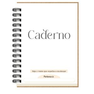 Caderno Personalizado Flores 148x210mm