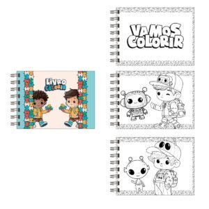 Livro De Colorir Autismo Menino  Estilo Bobbie Goods 180g