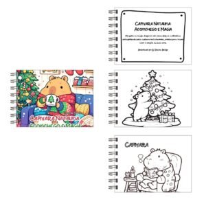 Livro de Colorir - Coleção Colorindo Capivara Natal 180g