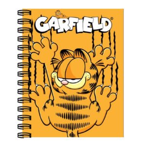 Caderno Pautado 100 folhas Garfield A5 14.8cm x 21cm